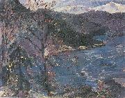 Lovis Corinth Walchensee im Herbst painting